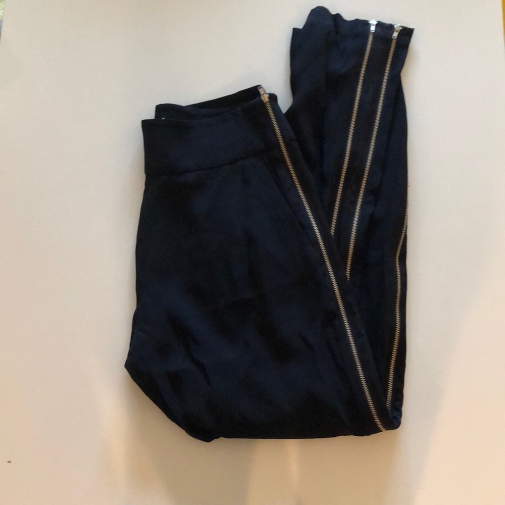A.L.C. Navy Silk track pants